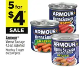 Dollar General Armour Vienna Sausage offer