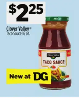 Dollar General Clover Valley Taco Sauce offer