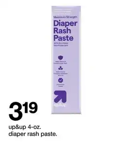Target up & up 4-oz. diaper rash paste offer