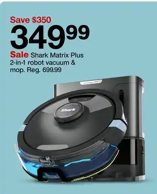 Target Shark Matrix Plus 2-in-1 robot vacuum & mop offer