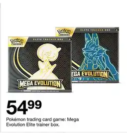 Target Pokémon trading card game: Mega Evolution Elite trainer box offer