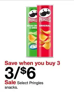 Target Select Pringles snacks offer