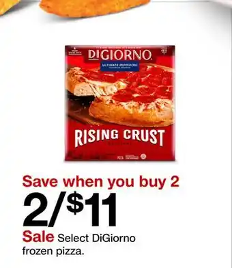 Target Select DiGiorno frozen pizza offer
