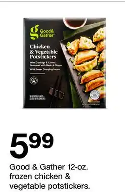 Target Good & Gather 12-oz. frozen chicken & vegetable potstickers offer