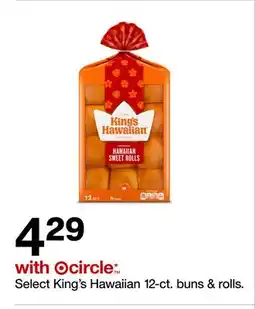 Target Select King's Hawaiian 12-ct. buns rolls offer