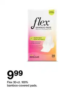 Target Flex 30-ct. 100% bamboo-covered pads offer
