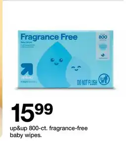 Target up & up 800-ct. fragrance-free baby wipes offer