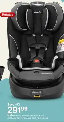 Target Evenflo Revolve 360 Slim 2-in-1 rotational convertible car seat offer