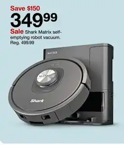 Target Shark Matrix self- emptying robot vacuum offer