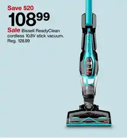 Target Bissell ReadyClean cordless 10.8V stick vacuum offer