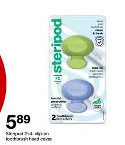 Target Steripod 2-ct. clip-on toothbrush head cover offer