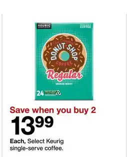 Target Keurig single-serve coffee offer