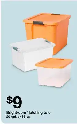 Target Brightroom latching tote. 20-gal. or 66-qt offer