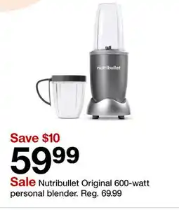 Target Nutribullet Original 600-watt personal blender offer