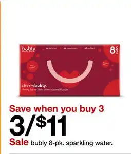 Target bubly 8-pk. sparkling water offer