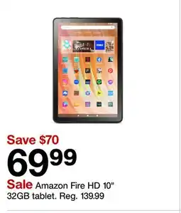 Target Amazon Fire HD 10 32GB tablet offer
