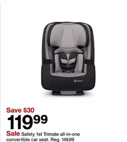 Target Safety 1st Trimate all-in-one convertible car seat offer