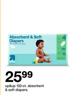 Target up&up 132-ct. absorbent & soft diapers offer