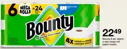 Target Bounty 6-pk. select a-size mega-roll paper towels offer