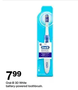 Target Oral-B 3D White battery-powered toothbrush offer