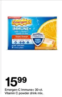 Target Emergen-C Immune + 30-ct. Vitamin C powder drink mix offer