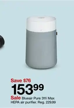Target Blueair Pure 311i Max HEPA air purifier offer