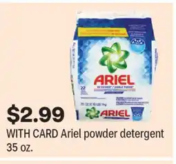 CVS Ariel powder detergent 35 oz offer