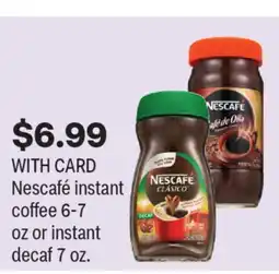 CVS Nescafé instant coffee 6-7 oz or instant decaf 7 oz offer
