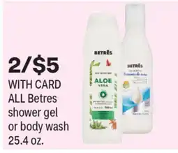 CVS ALL Betres shower gel or body wash offer
