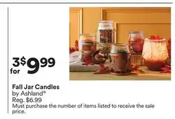 Michaels Fall Jar Candles by Ashland offer