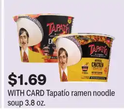 CVS Tapatío ramen noodle soup offer