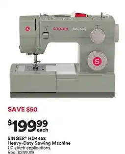 Michaels SINGer HD4452 Heavy-Duty Sewing machine offer