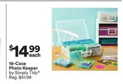 Michaels 16-Case Photo Keeper by Simply Tidy offer