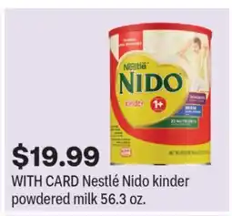 CVS Nestlé Nido kinder powdered milk offer