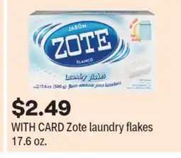 CVS Zote laundry flakes 17.6 oz offer