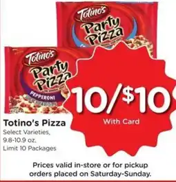 Kroger Totino's party pizza offer