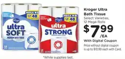 Kroger Kroger ultra bath tissue offer