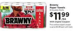 Kroger Brawny paper towel offer
