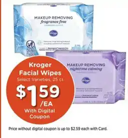 Kroger Kroger facial wipes offer