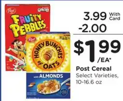 Kroger Post cereal offer