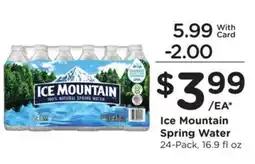 Kroger Ice Mountain Spring Water offer