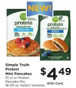 Kroger Simple Truth Protein Mini Pancakes offer