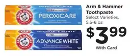 Kroger Arm & Hammer Toothpaste offer