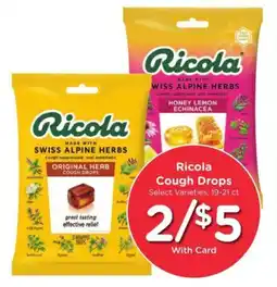 Kroger Ricola Cough Drops offer