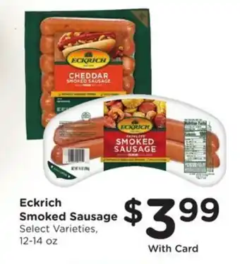 Kroger Eckrich Smoked Sausage offer
