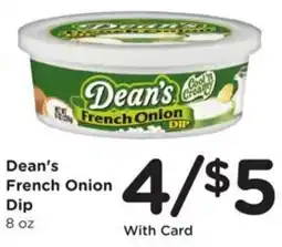 Kroger Dean's french onion dip offer