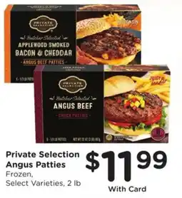 Kroger Private selection angus patties frozen offer