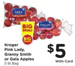 Kroger Kroger Pink Lady, Granny Smith or Gala Apples offer