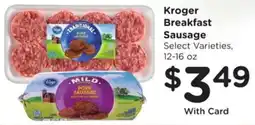 Kroger Kroger Breakfast Sausage offer
