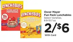 Kroger Oscar mayer fun pack lunchables offer